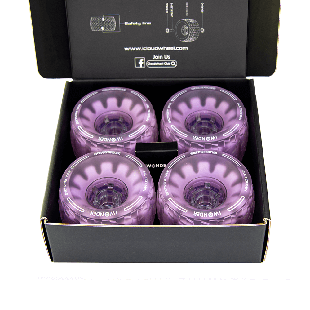 CLOUDWHEEL Discovery 120mm/105mm Urban All Terrain Off Road Electric Skateboard Wheels For Evolve Boards Wheel Pulley Kit