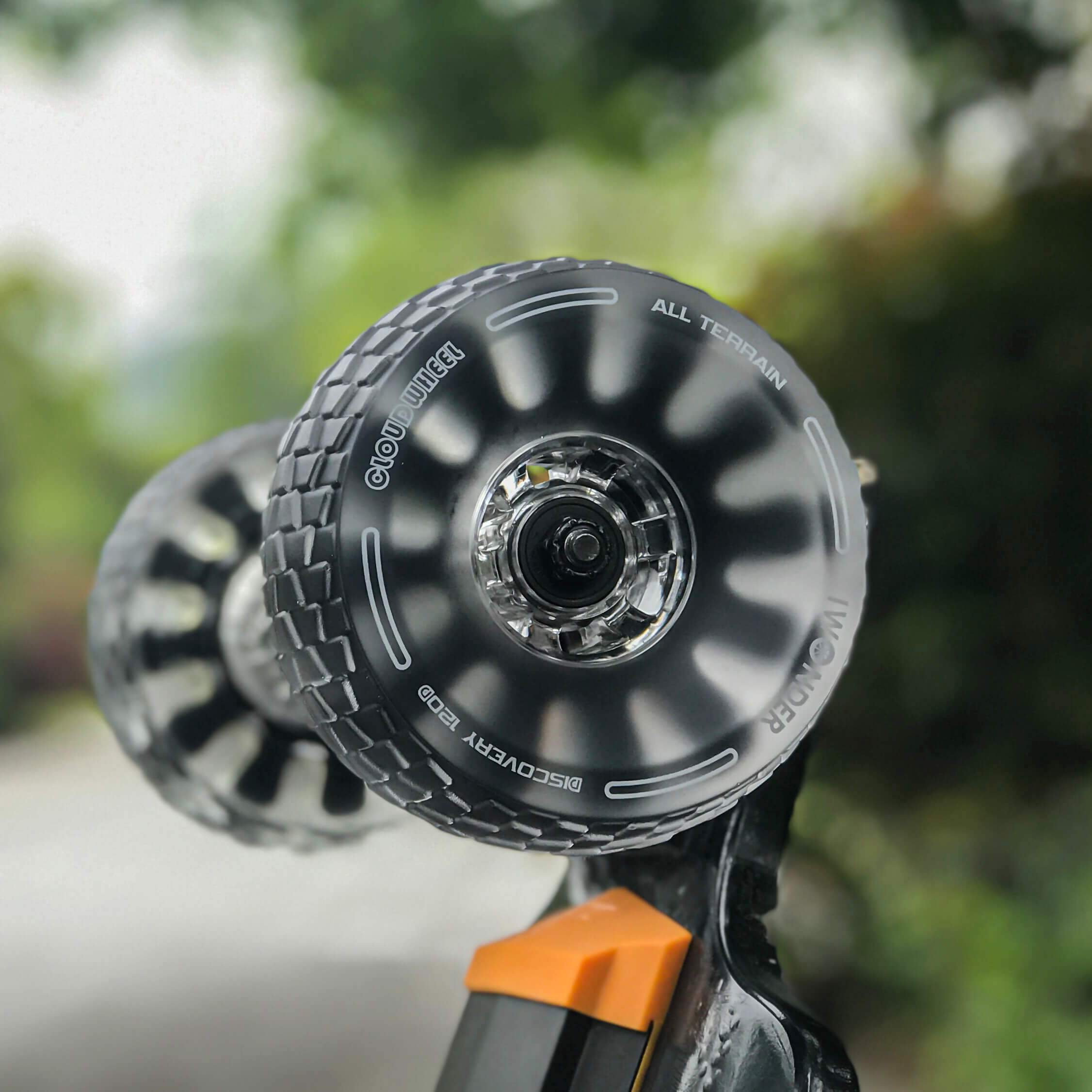 CLOUDWHEEL Discovery 120mm/105mm Urban All Terrain Off Road Electric Skateboard Wheels For WowGo Boards Wheel Pulley Kit