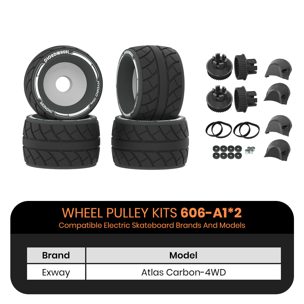 CLOUDWHEEL Hydro 100mm Urban All Terrain Off Road Electric Skateboard Wheels