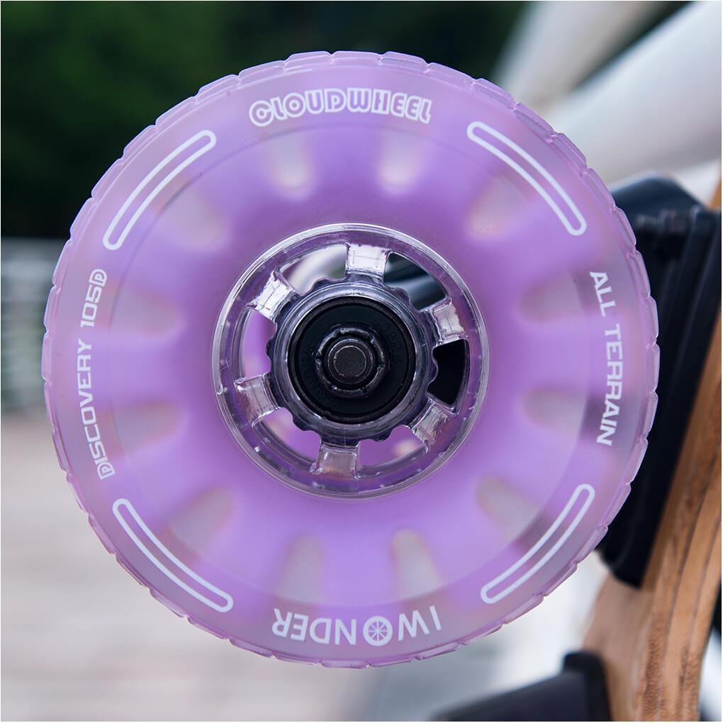 CLOUDWHEEL Discovery 120mm/105mm Urban All Terrain Off Road Electric Skateboard Wheels For Exway Boards Wheel Pulley Kit