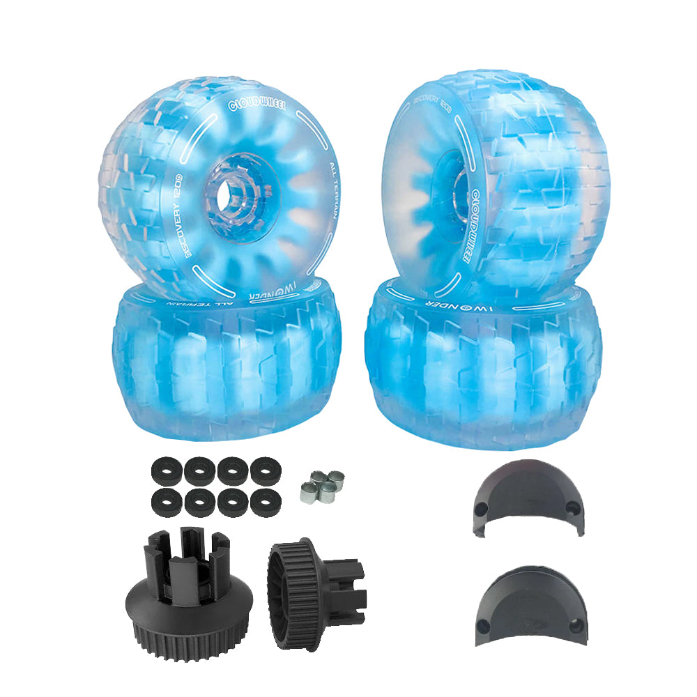 CLOUDWHEEL Discovery 120mm/105mm Urban All Terrain Off Road Electric Skateboard Wheels For Apsuboards Belt Drive Wheel Pulley Kit