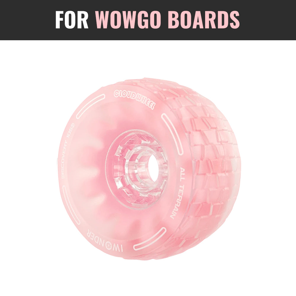 CLOUDWHEEL Discovery 120mm/105mm Urban All Terrain Off Road Electric Skateboard Wheels For WowGo Boards Wheel Pulley Kit