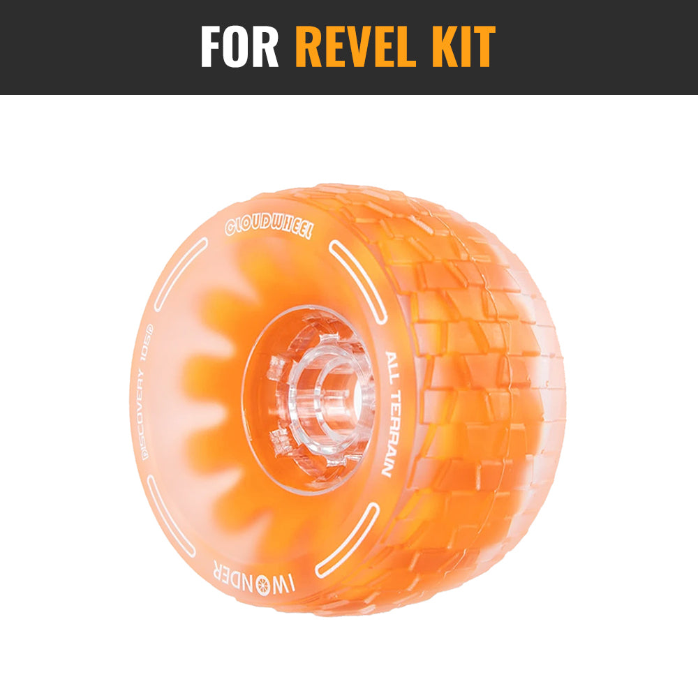 CLOUDWHEEL Discovery 120mm/105mm Urban All Terrain Off Road Electric Skateboard Wheels For Revel Kit Direct Drive Wheel Pulley Kit