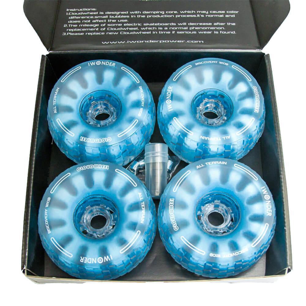 CLOUDWHEEL Discovery 120mm/105mm Urban All Terrain Off Road Electric Skateboard Wheels For Hub Motor Boards Wheel Pulley Kit