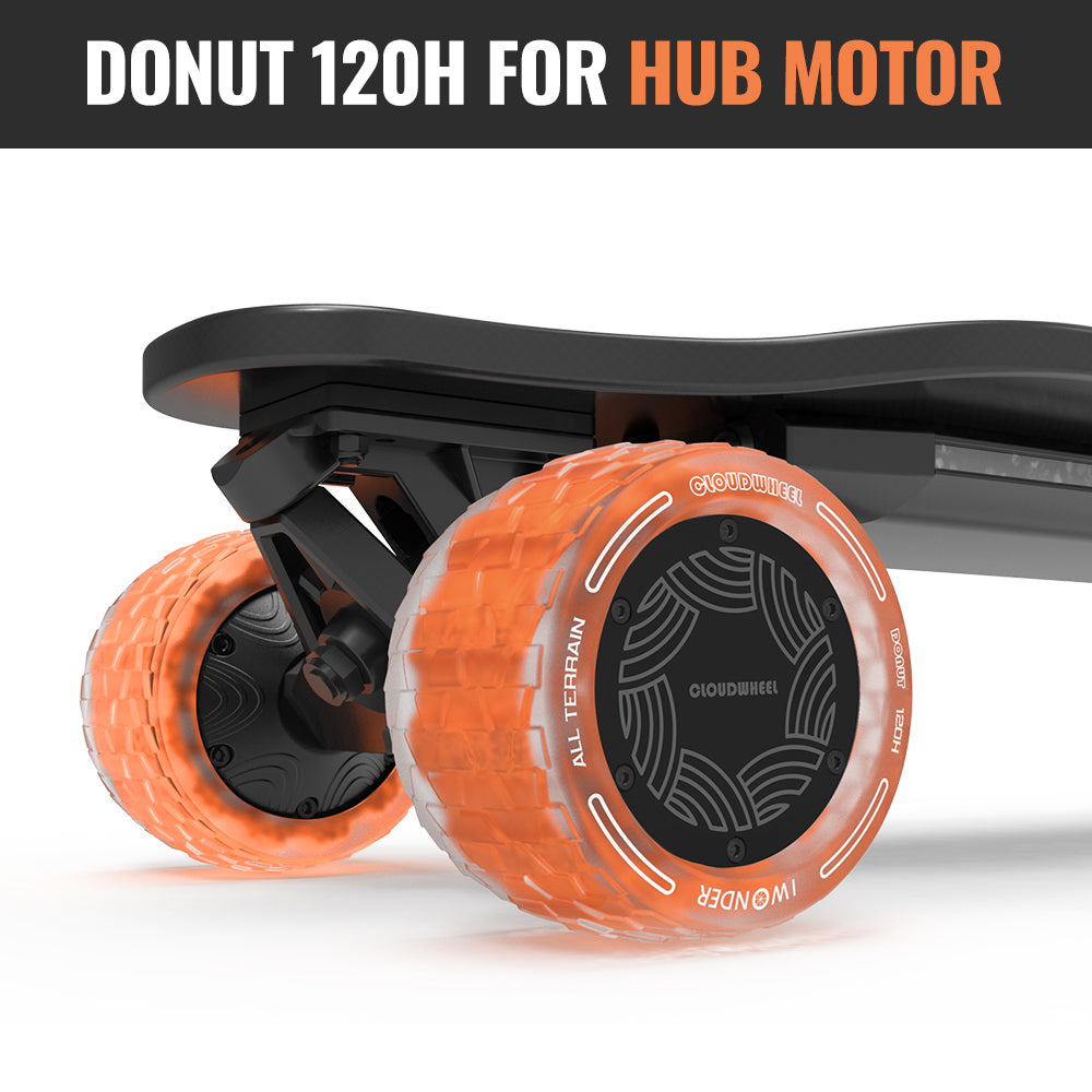 CLOUDWHEEL Donut 120mm Hub Motor Sleeve Urban All Terrain Off Road Electric Skateboard Wheels