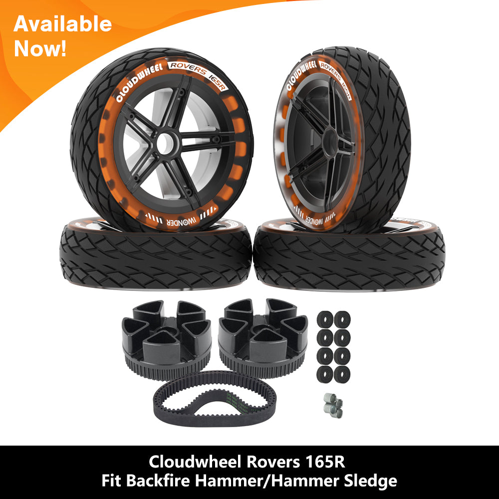 CLOUDWHEEL ROVERS 165R Urban All Terrain Off Road Electric Skateboard Wheels